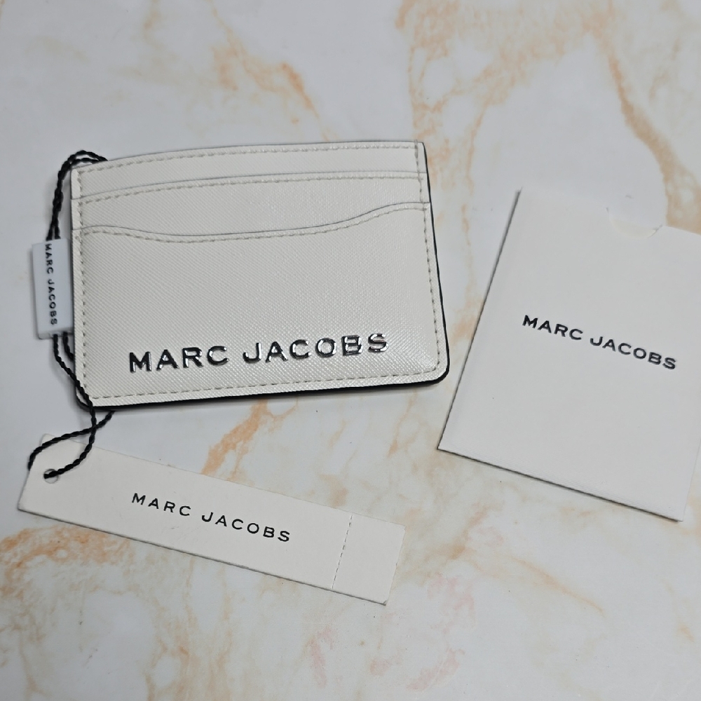 Marc Jacobs White Card Holder New